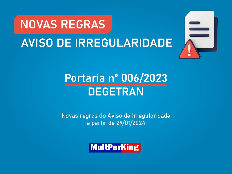 Novas Regras Aviso de Irregularidade